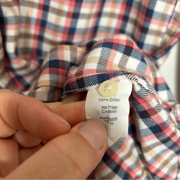 Madewell Womens XS Flannel Slim Boyshirt Palma Plaid Button Front Long Sleeve - Picture 4 of 5